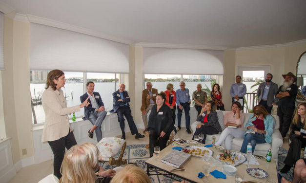 Farah Pandith addresses the Palm Beach Center for Democracy and Policy Research